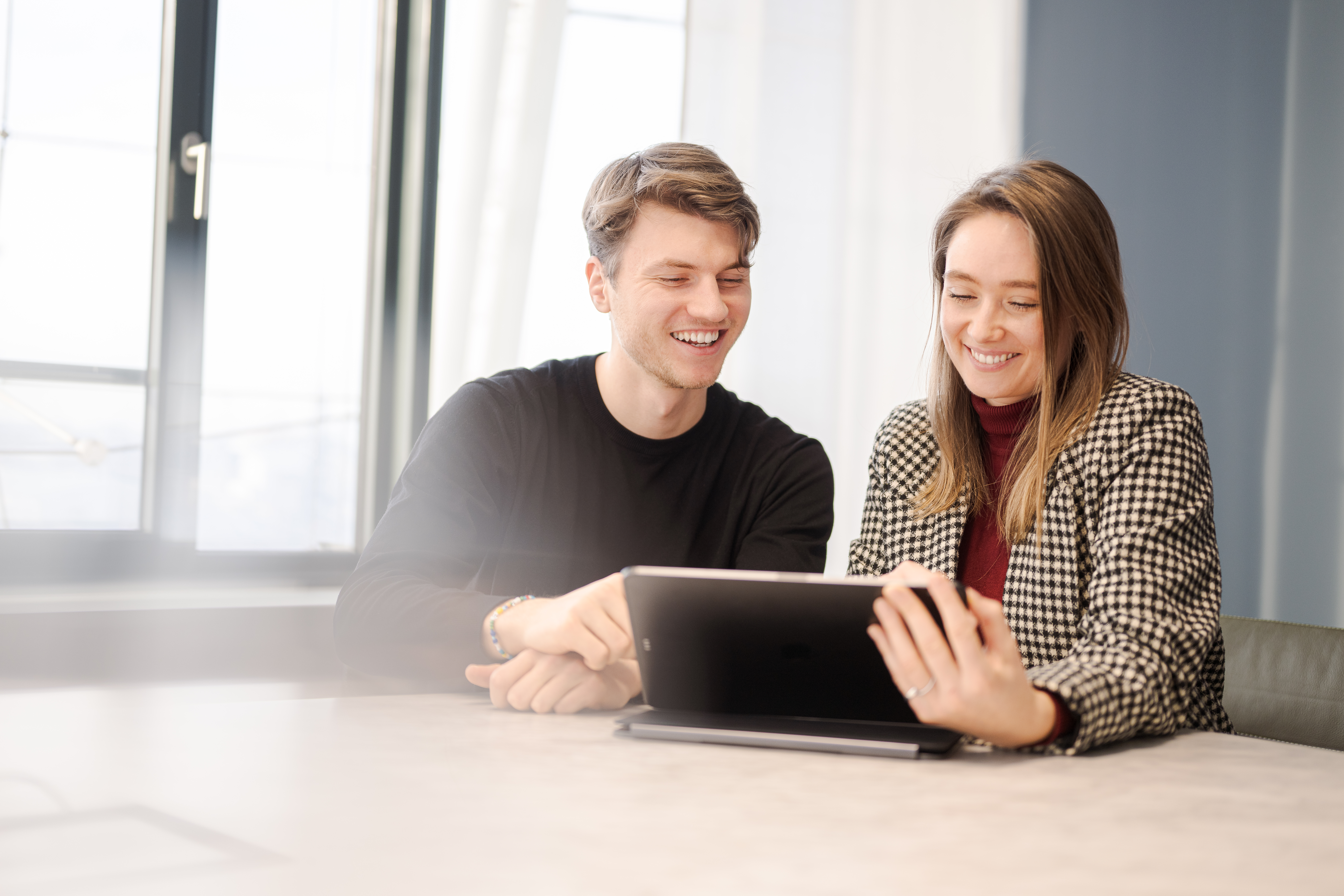 Kunden kaufen am Tablet_Pellets